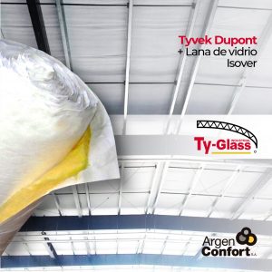 Ty-Glass (Lana de vidrio + Tyvek Dupont)